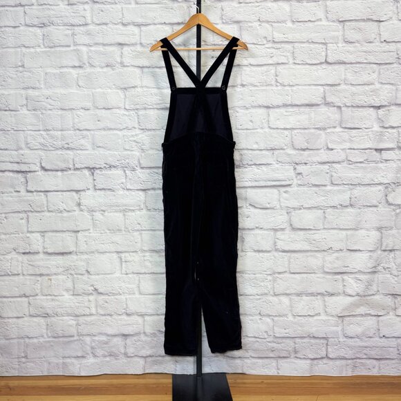 Madewell Black Velvet Skinny Overalls - Picture 2 of 5